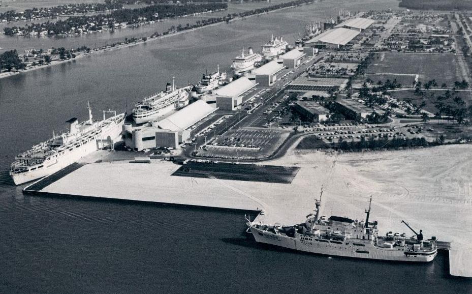 Cruise Ships - Port of Miami 1971
